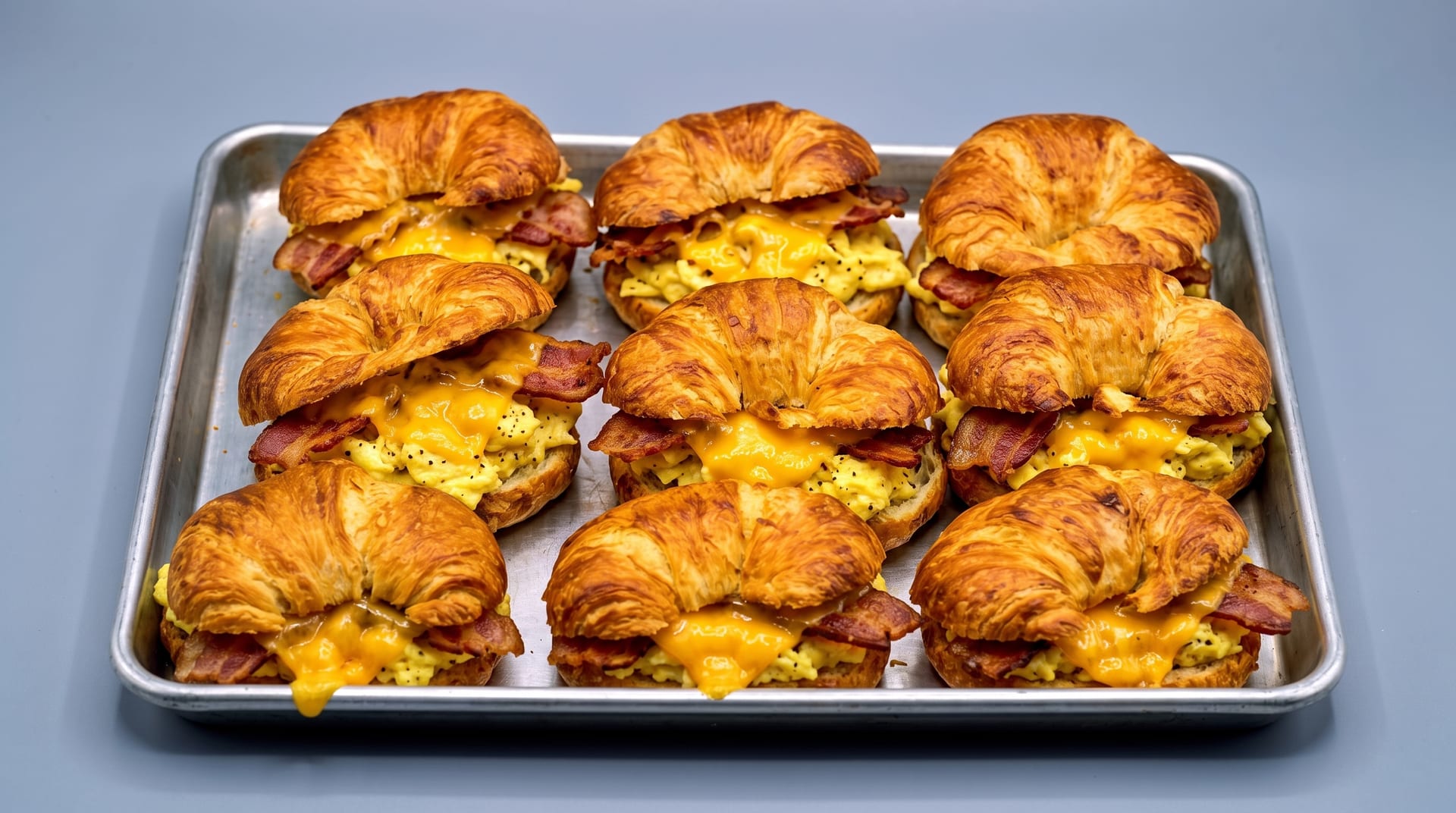 Egg, Meat & Cheese Croissant Sandwich Tray