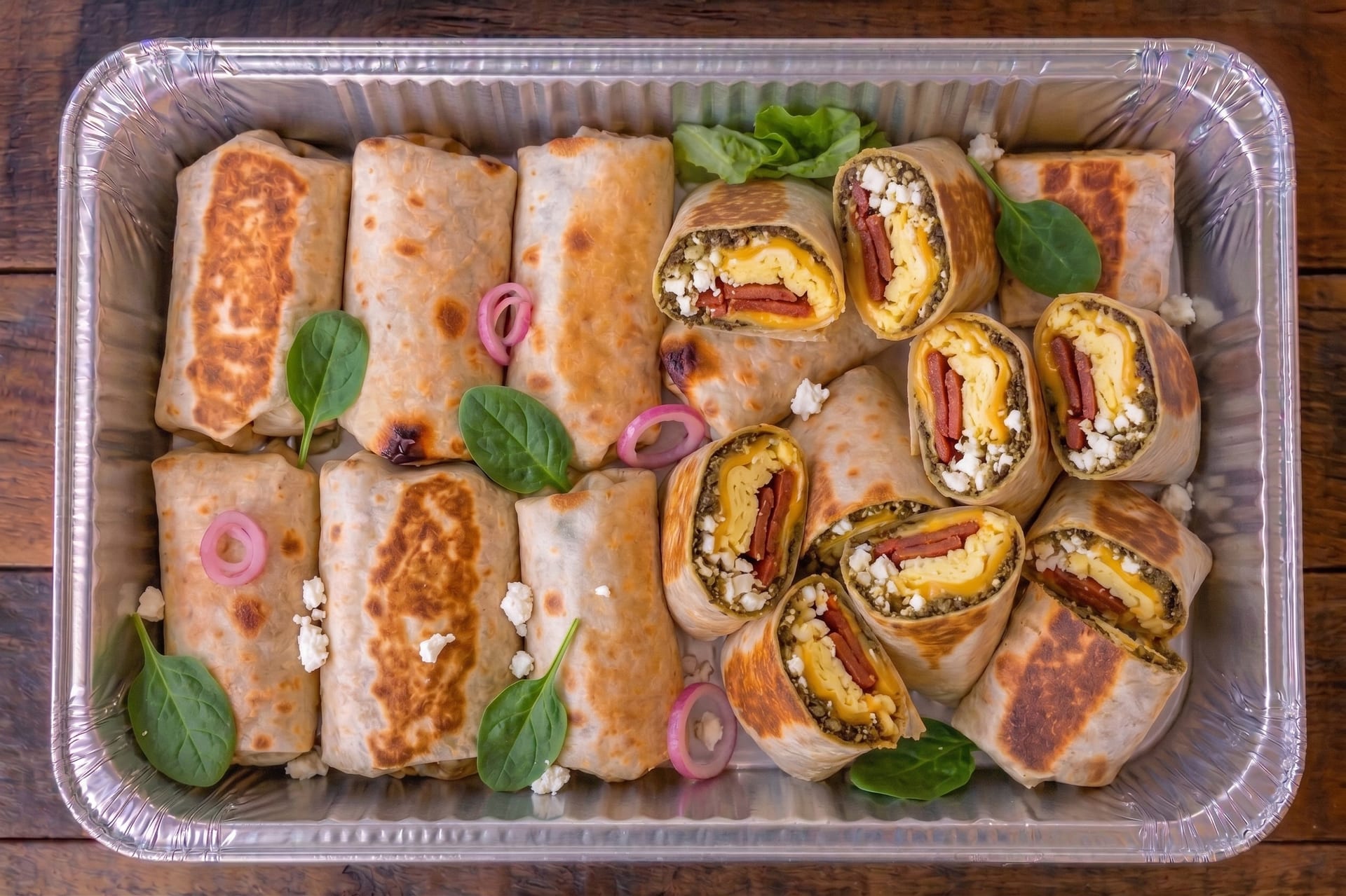 Turkish Style Breakfast Wrap