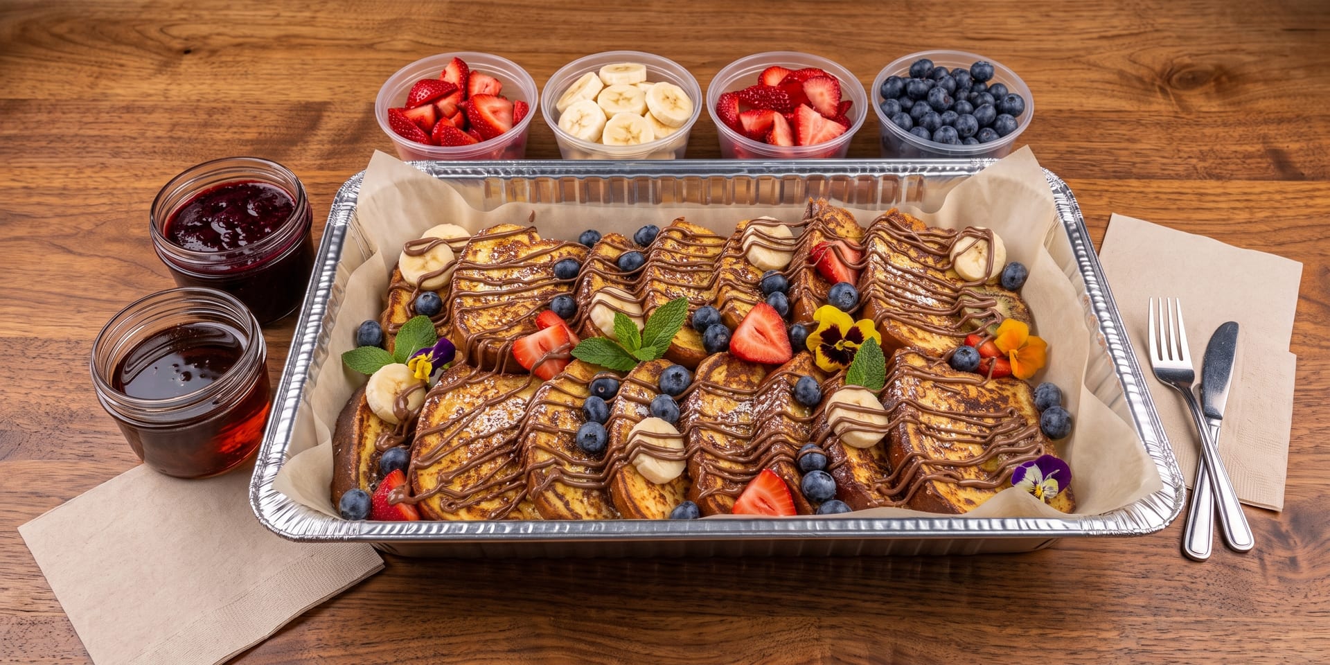 Nutella Stuffed French Toast Tray