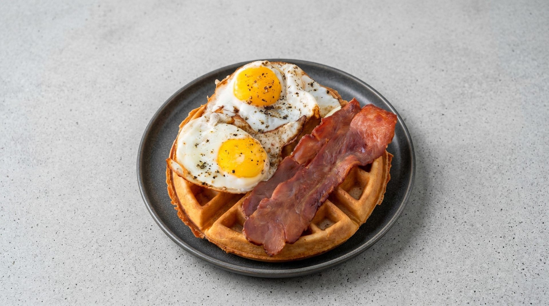 Bacon Egg and Cheese Waffle