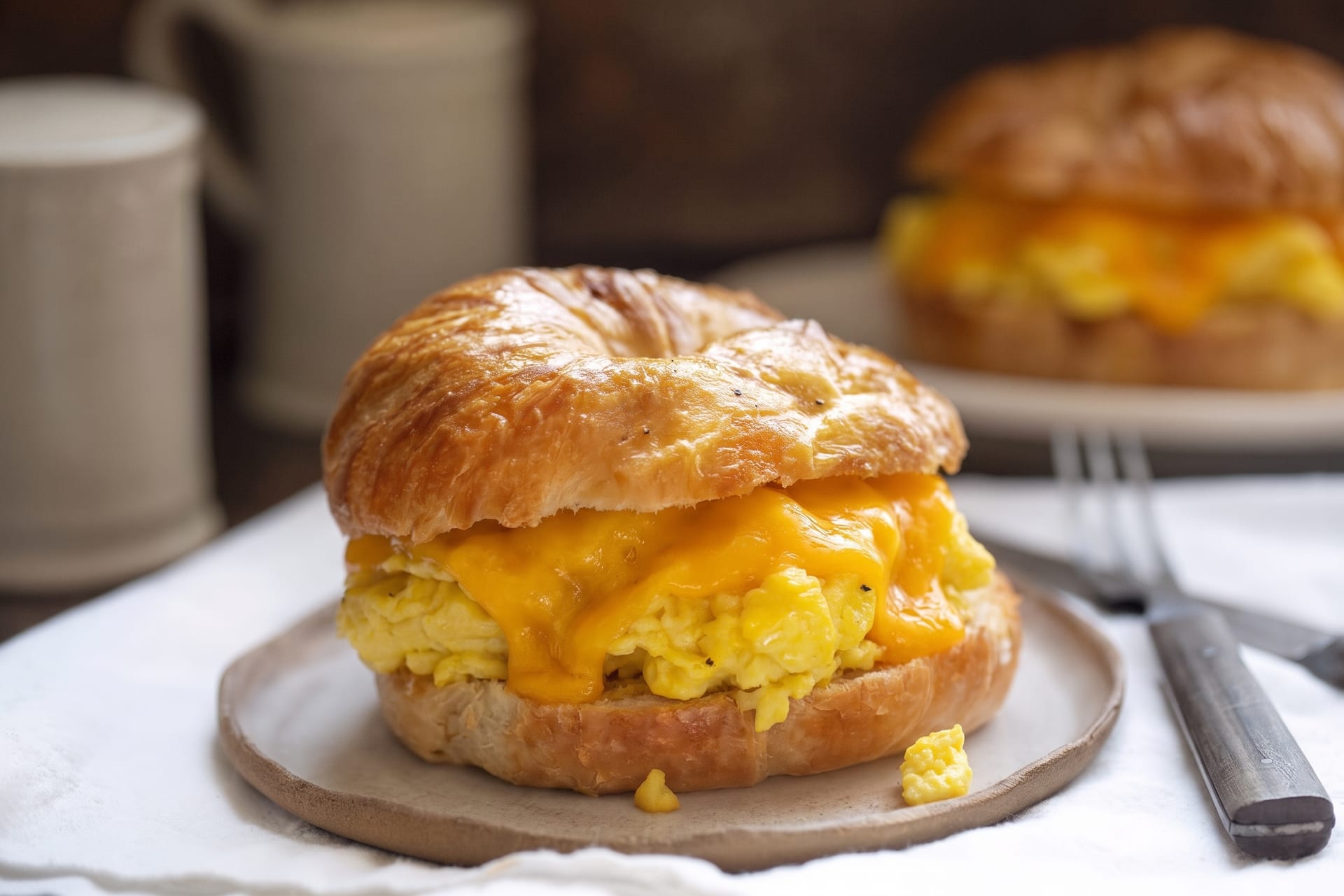 Egg & Cheese Croissant Sandwich