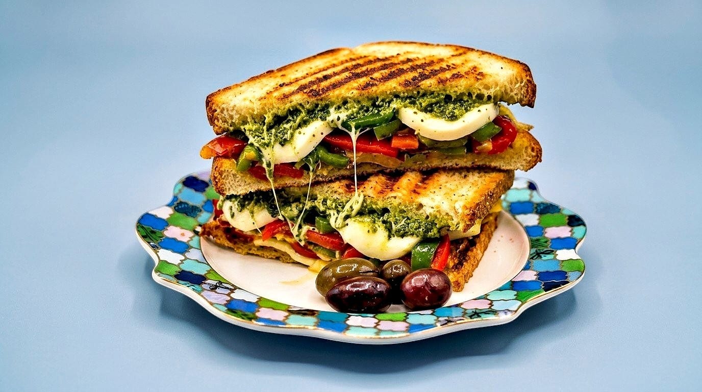 Veggie Pesto Panini (Updated)