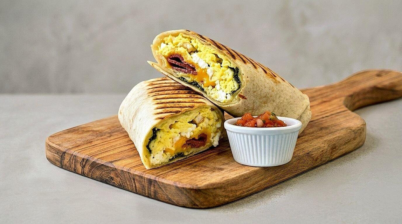 Turkish Style Breakfast Wrap